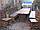 Дерев'яна меблі в класичному стилі 2200*950 для кафе, дачі від виробника, фото 7