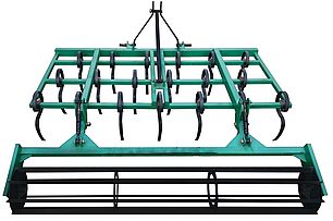 Культиватор для мінітрактора пружинний суцільний оброблення КН-1,6 П, фото 2