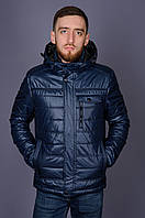 Чоловіча демісезонна стьобана куртка Black Wolf, синього кольору