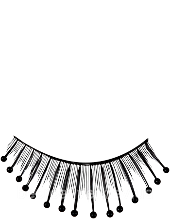 Довгі накладні вії з намистинками S 7