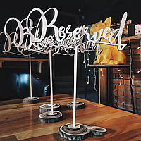 Таблички RESERVED Резерви Стіл замовлений