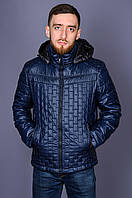 Чоловіча демісезонна стьобана куртка Black Wolf, синього кольору