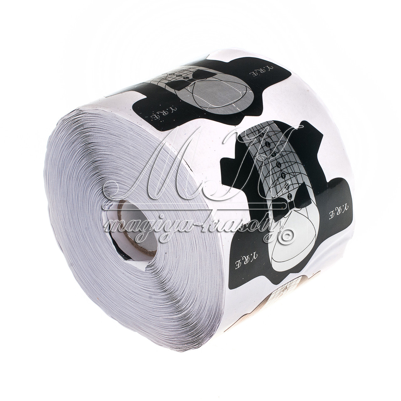 Форма для нарощування нігтів стилет, чорний смокінг