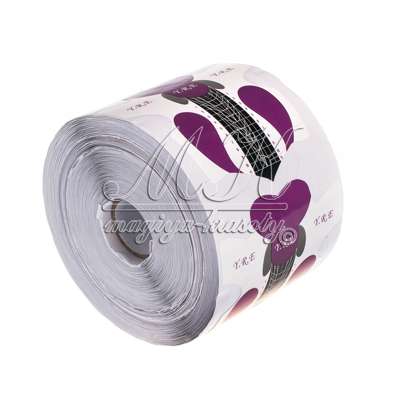 Форма для нарощування нігтів стилет фіолетова