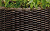 Горщик для квітів Keter 18 л. Cylinder Planter Medium, коричневий, фото 8