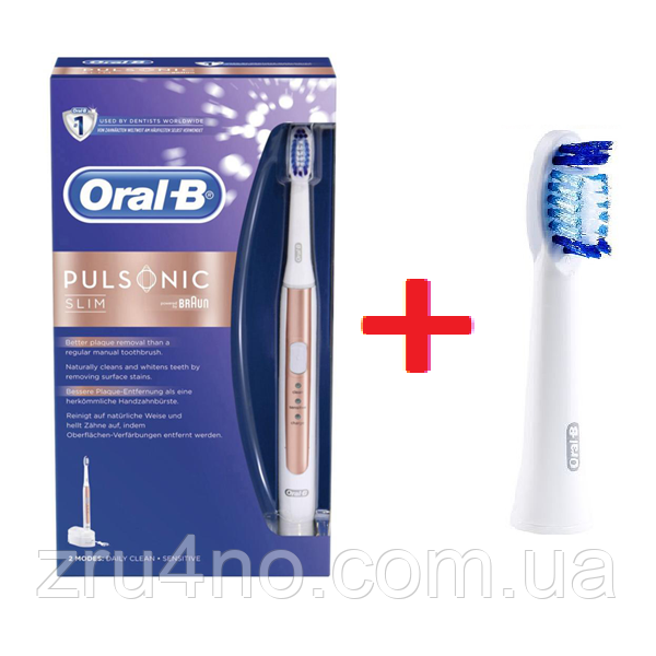 Ультразвукова електрична зубна щітка Oral-B S15.513.2 Pulsonic Slim + 1 насадка
