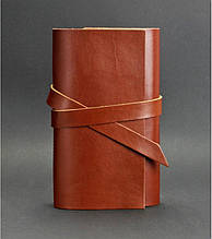 Блокнот (софт-бук) зі стрічкою-застібкою в обкладинці з натуральної шкіри