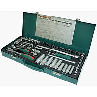 Набір торцевих головок стандартних і глибоких 1/4" DR і 3/8" DR, 57 предметів S04H3157S Jonnesway