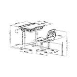 Дитяча парта зі стільчиком FunDesk Cantare Blue, фото 10