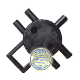 Розподільник пластиковий до алюмінієвого колектора системи Майга для доїльних апаратів, фото 5