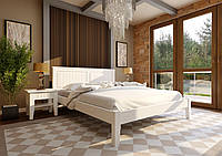 Ліжко півтораспальне з натурального дерева в спальню, дитячу Глорія (низьке узніжжя) ДОК