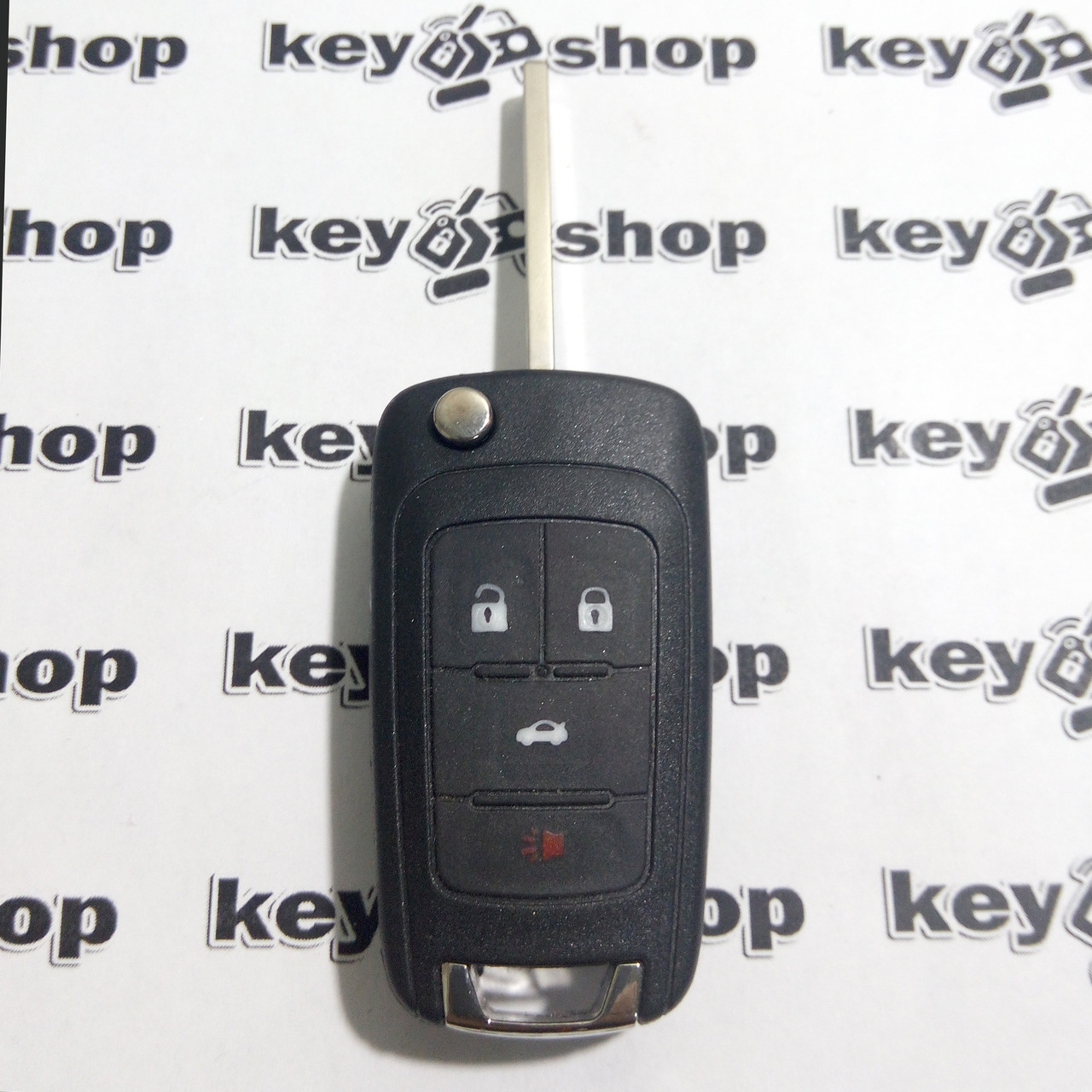 Корпус викидного ключа Opel, Chevrolet (Опель, Шевроліт) 3+1 кнопка (без логотипу)