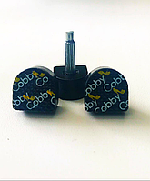 Набойки на штыре "cobby" черные, 8mmx8mm штырь 2,5mm возможна покупка в ассортименте,премиум класс