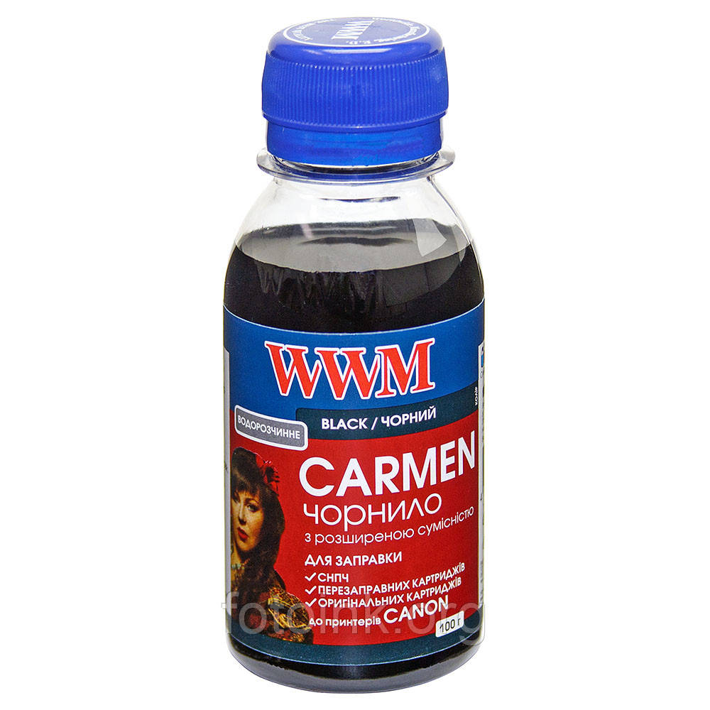 Чорнила WWM CARMEN для Canon 100г Black (CU/B-2)