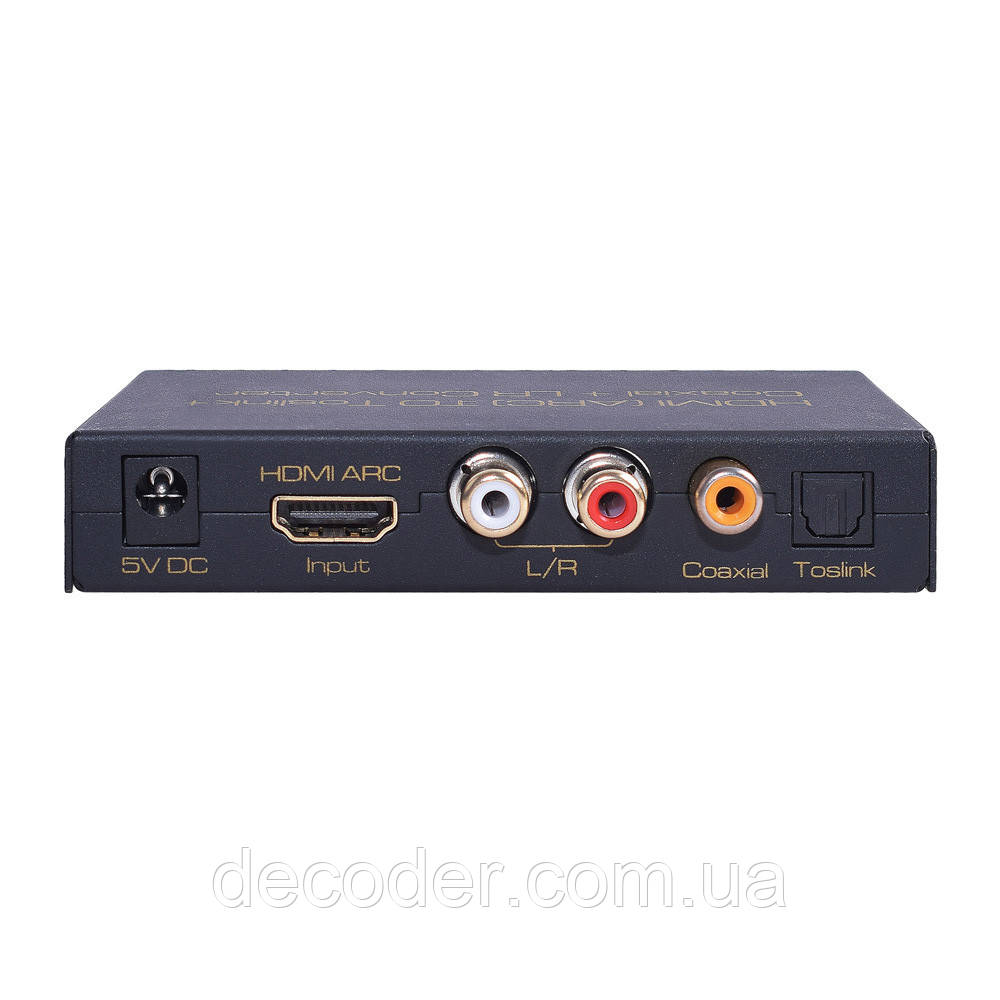 HDMI ARC-екстрактор SPDIF Toslink/Каксіальний/ Аналоговий перетворювач адаптер аудіоконвертер L/R (HDCN0017M1 )