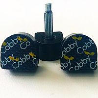 Набойки на штыре "cobby" черные, 11mmx11mm штырь 2,5mm возможна покупка в ассортименте,премиум класс
