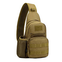 Тактична військова сумка рюкзак EDC однолямочный Protector Plus X216 Coyote