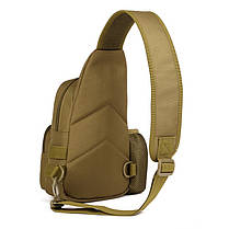 Тактична військова сумка рюкзак EDC однолямочный Protector Plus X216 Coyote, фото 4