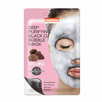 Киснева тканинна маска Purederm Deep Purifying Black O2 Bubble Mask — Volcanic