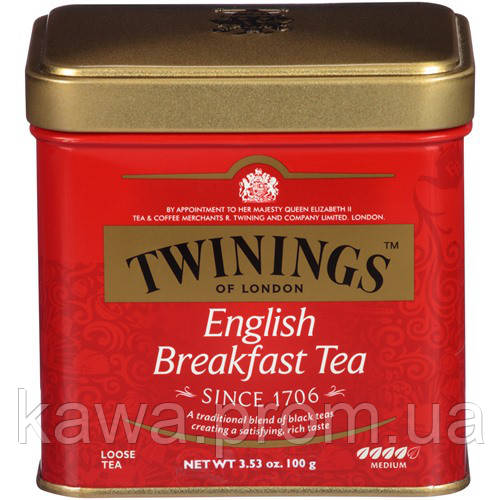 Чай Твайнінгс Twinings English Breakfast Tea 100г. — Купить Недорого на ...