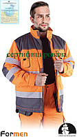 Куртка зимова робоча чоловіча сигнальна (спецодяг утеплена) LH-FMNWX-J PSB