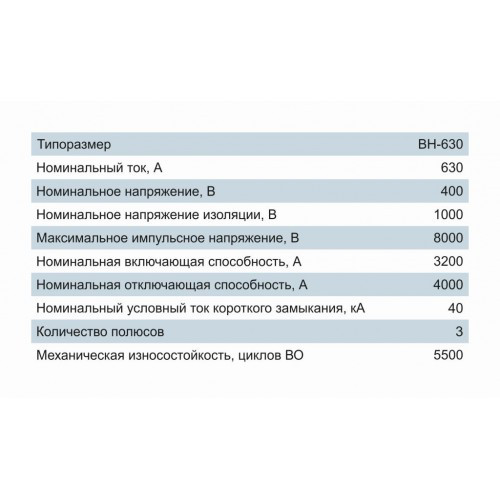 Выключатель нагрузки разрывной ВН, 3Р, 630А, 12кВ, 400/690B, Electro - фото 5 - id-p128244055