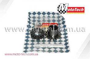 Комплект зірок колінвала на скутер 4т GY6/QMB/QMI 50-100сс Mototech