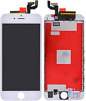 Дисплей iPhone 6S, білий, з рамкою, з сенсорним екраном, high-copy