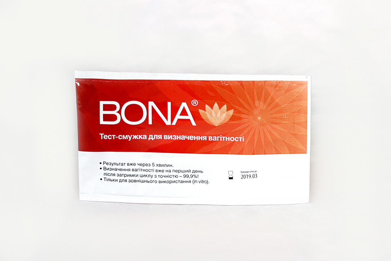 Тест-смужка для визначення вагітності «Bona»