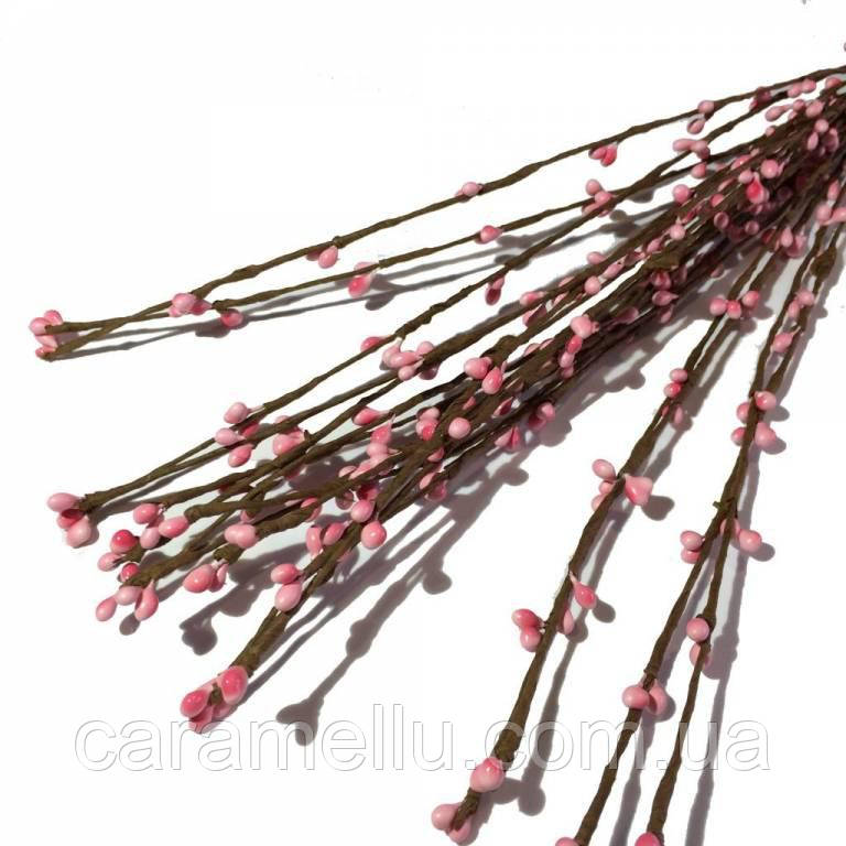 Веточки проволочные с почками. Розовые. 10 штук Купить в "Caramellu" По ...