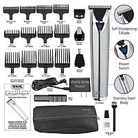 Тример Wahl Stainless Steel Lithium Ion Plus c 12 насадками (9818-600), фото 4