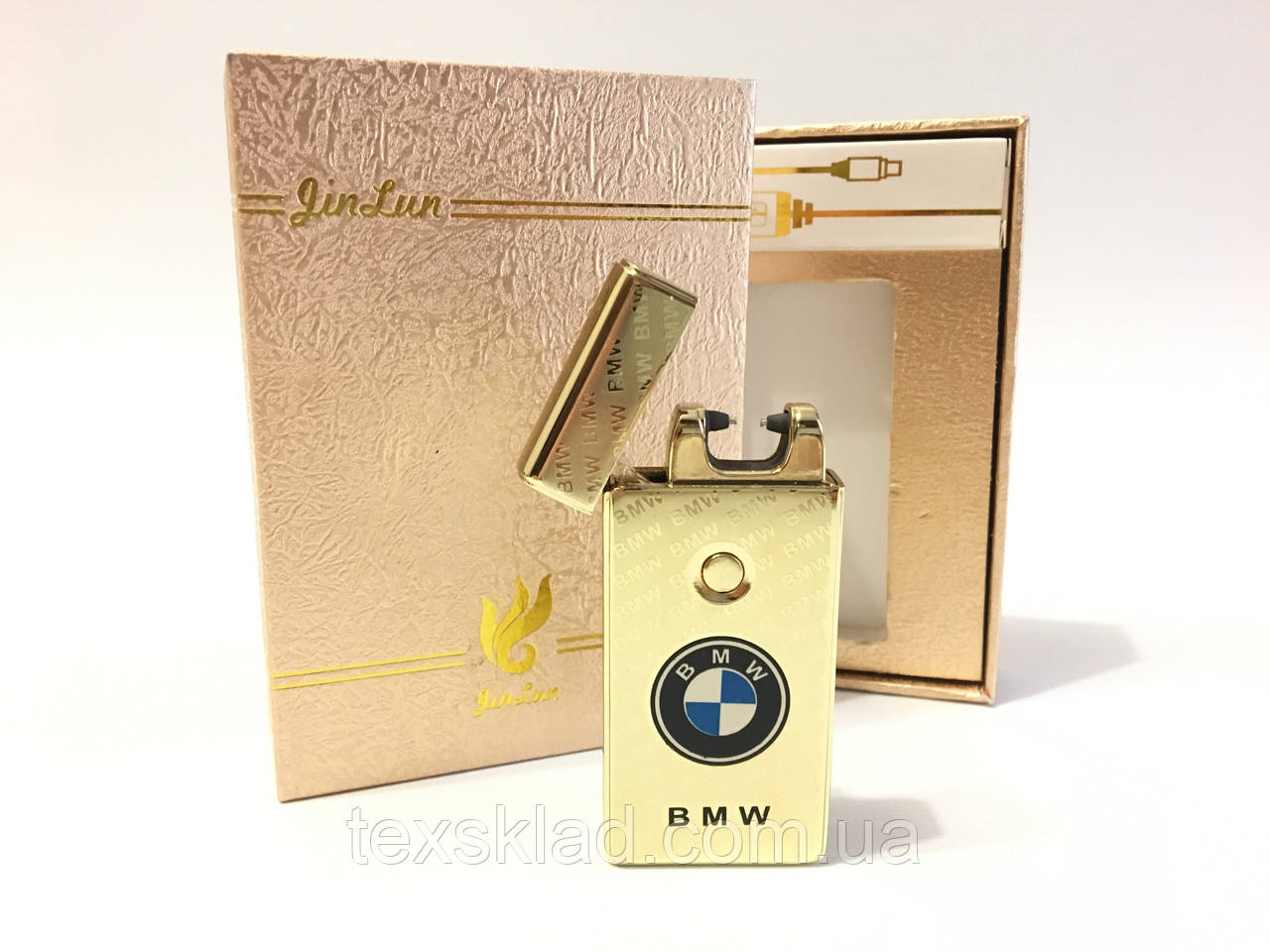 Запальничка електроімпульсна BMW Gold x1
