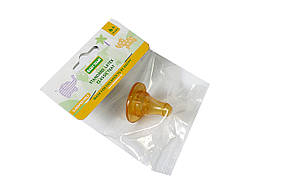 Соска латексна класична Х-подібний отвір BabyTeam 6+