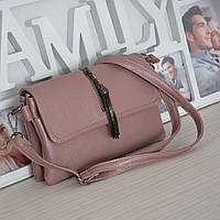 Жіноча сумочка через плече Bagira 0859 пудра