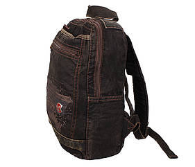 Рюкзак текстильний міський 1-3850 коричневий