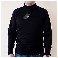 Чоловічий светр великих розмірів р. 54 чорний / Чоловічий джемпер з Туреччини
