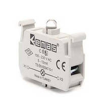 Блок-контакт підсвічування з білим світлодіодом 100-250 В AC