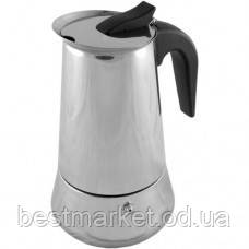 Гейзерна кавоварка з неіржавкої сталі на 9 Чашок Unigue UN-1903 (KPSS-9) (10847)