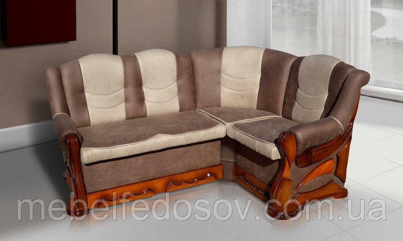 Кухонний куточок візит розкладний (Мікс Меблі) 1750х1300 мм ясен, фото 1