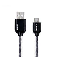 Кабель для зарядки USB-microUSB Remax Super Cable 2,1A 1m Black