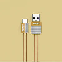 USB кабель Remax Platinum RC-044a Type-C to USB, 1m gold