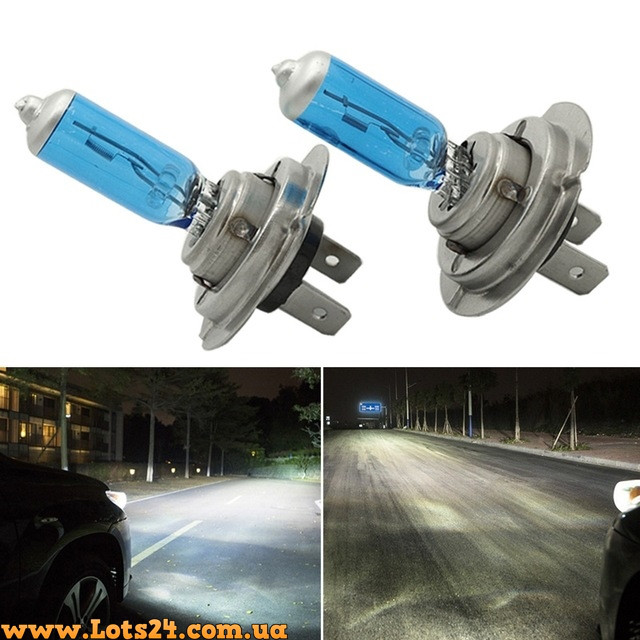 Автолампи H7 100W 5000K галогенові + ксенонові капсули