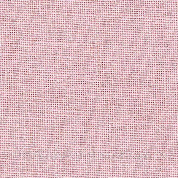 Тканина рівномірного плетіння Permin 32ct 065/302 Touch of Pink, 100% льон (Данія)