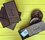 Рахівниця з дерева з логотипом, коробка з дерева з кришкою, що виїжджає, фото 7