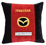 Сувенірна Подушка для машини з логотипом мазда Mazda, фото 2