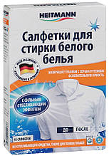 Салфетки отбеливающие для стирки белого белья 15+2шт Heitmann