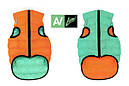 Куртка Airy Vest Lumi XS 30 світний жилет салатово-жовтогарячий одяг для собак, фото 2