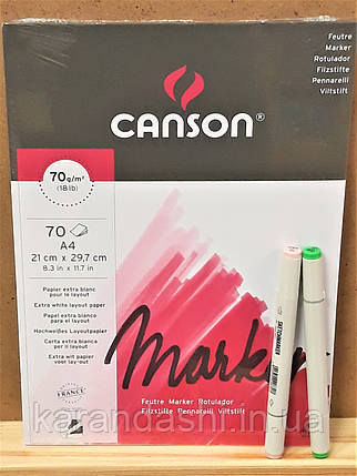 Альбом-Склейка для маркерів Canson MARKER А4, 70л, 70г, фото 2