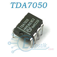 TDA7050, двухканальный стерео усилитель, DIP8