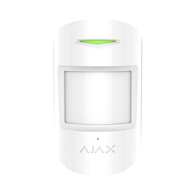 Бездротовий датчик руху та розбиття Ajax CombiProtect, білий